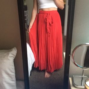 Brand new red LulaRoe maxi wrap skirt